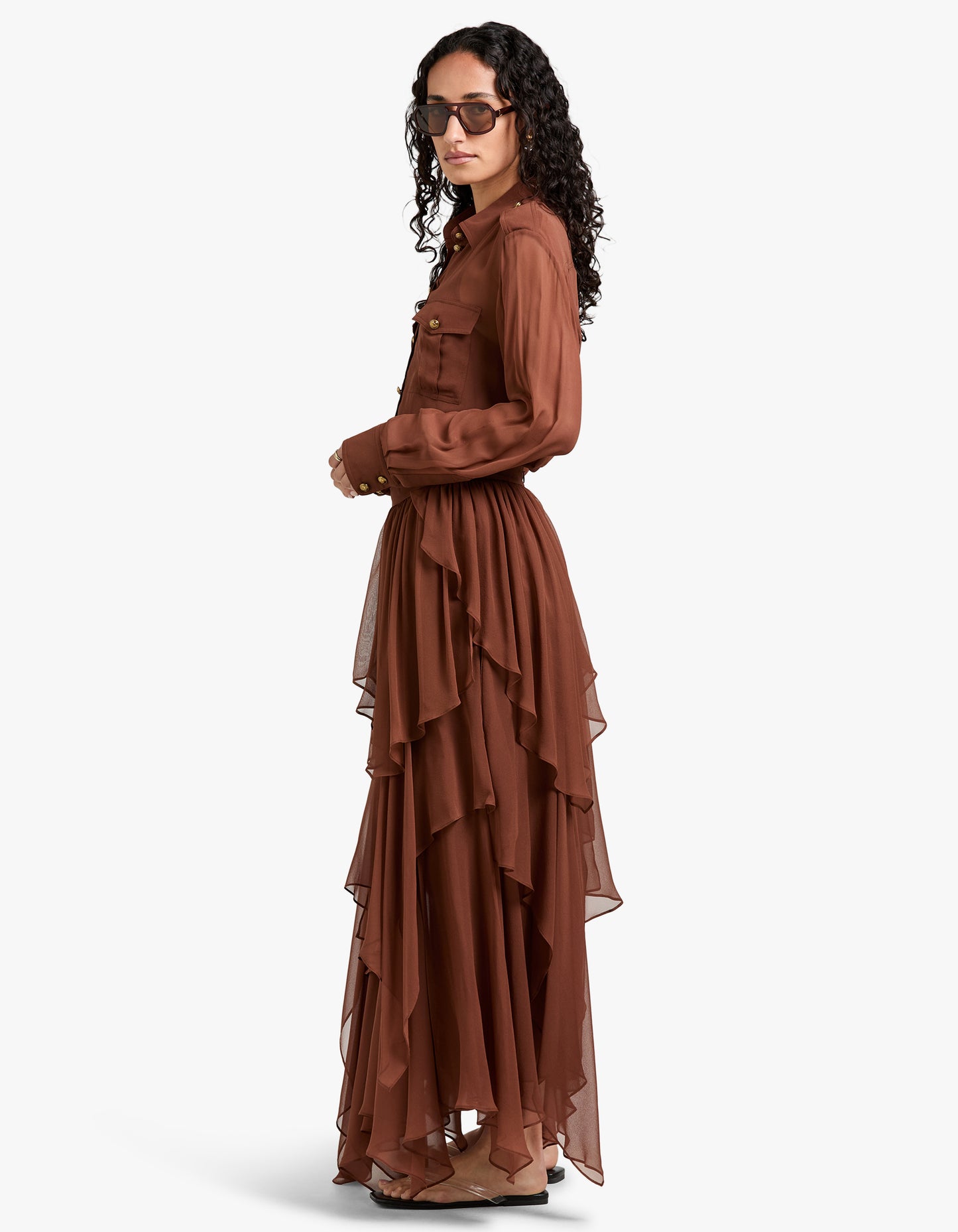 Memento Midi Skirt - Tan