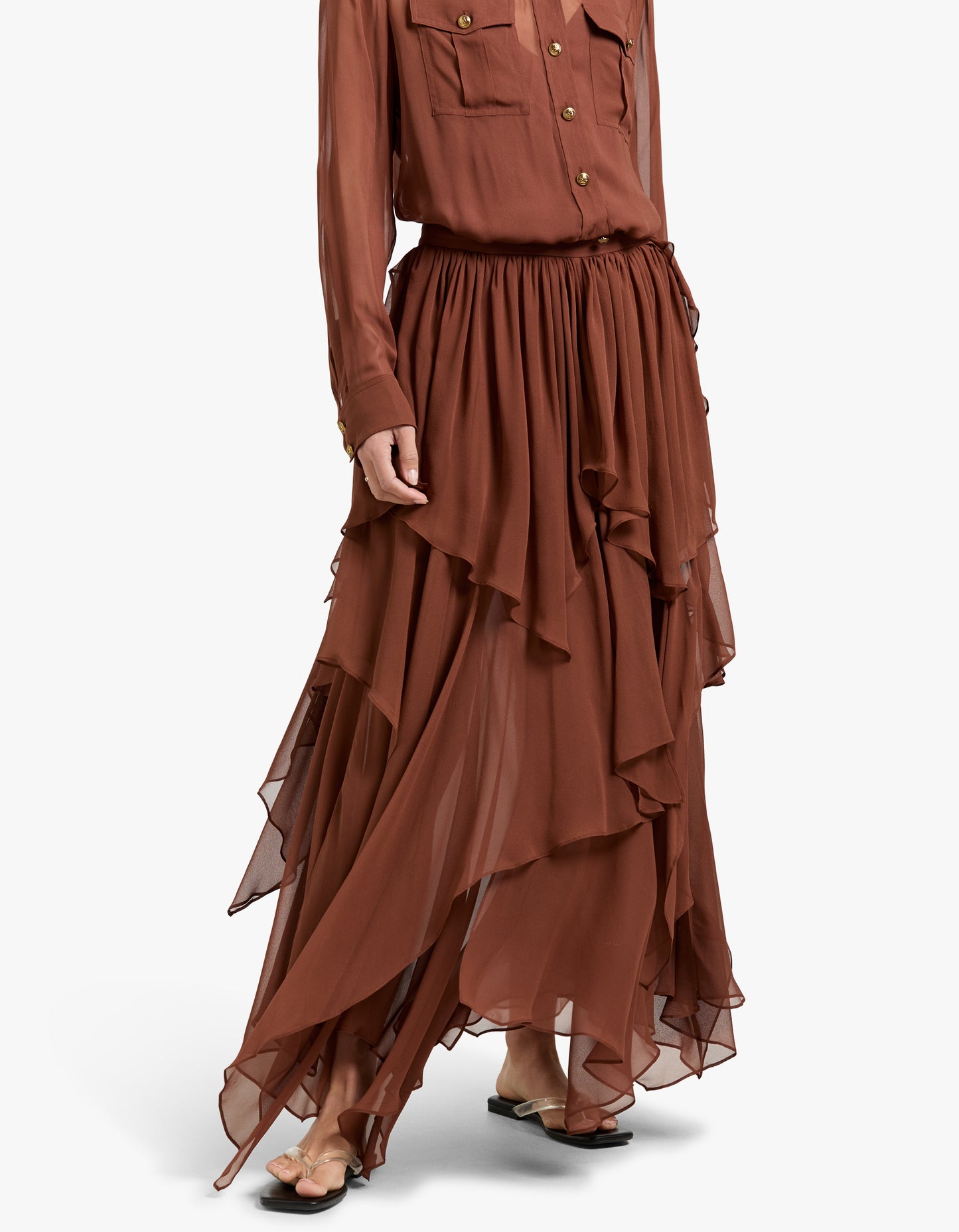 Memento Midi Skirt - Tan
