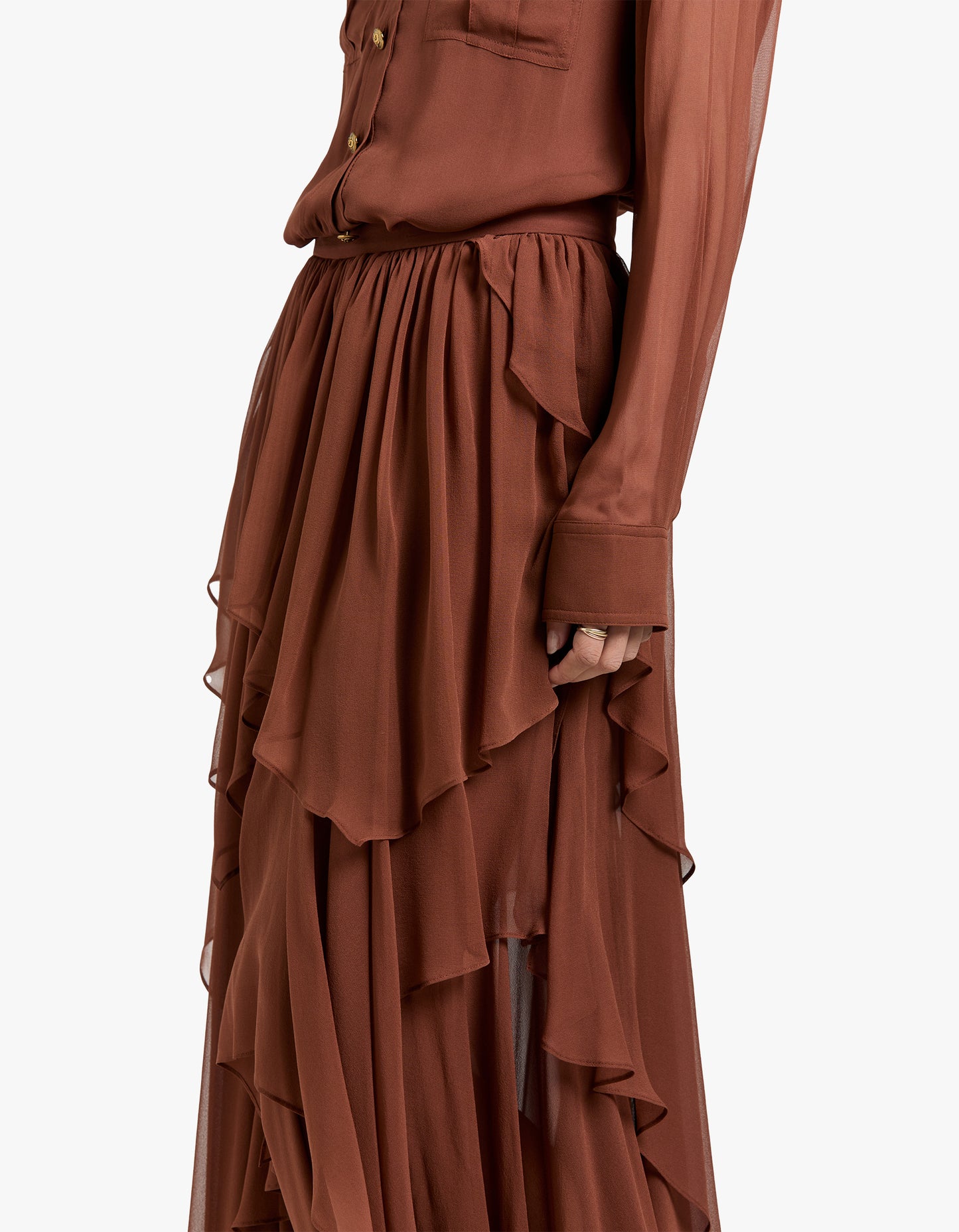 Memento Midi Skirt - Tan