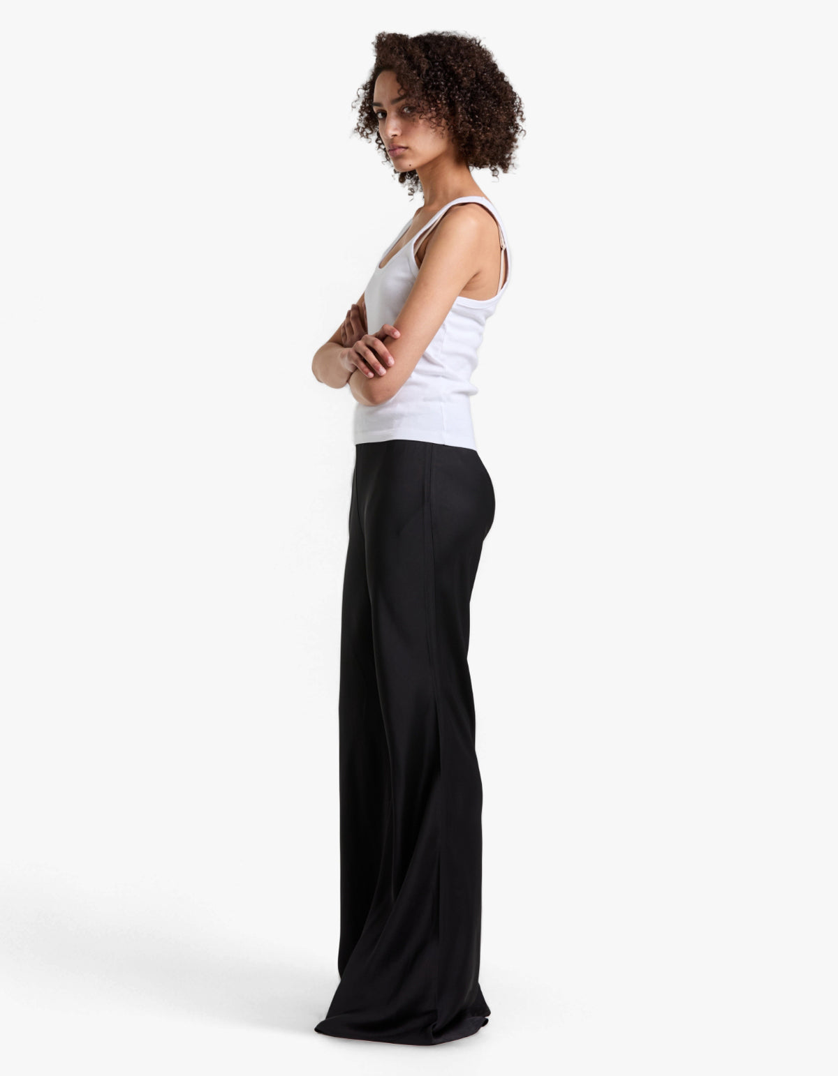 Twill Flare Pant - Black