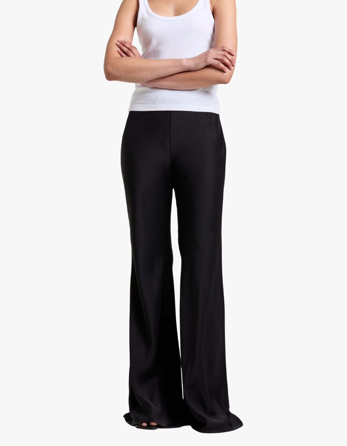 Twill Flare Pant - Black