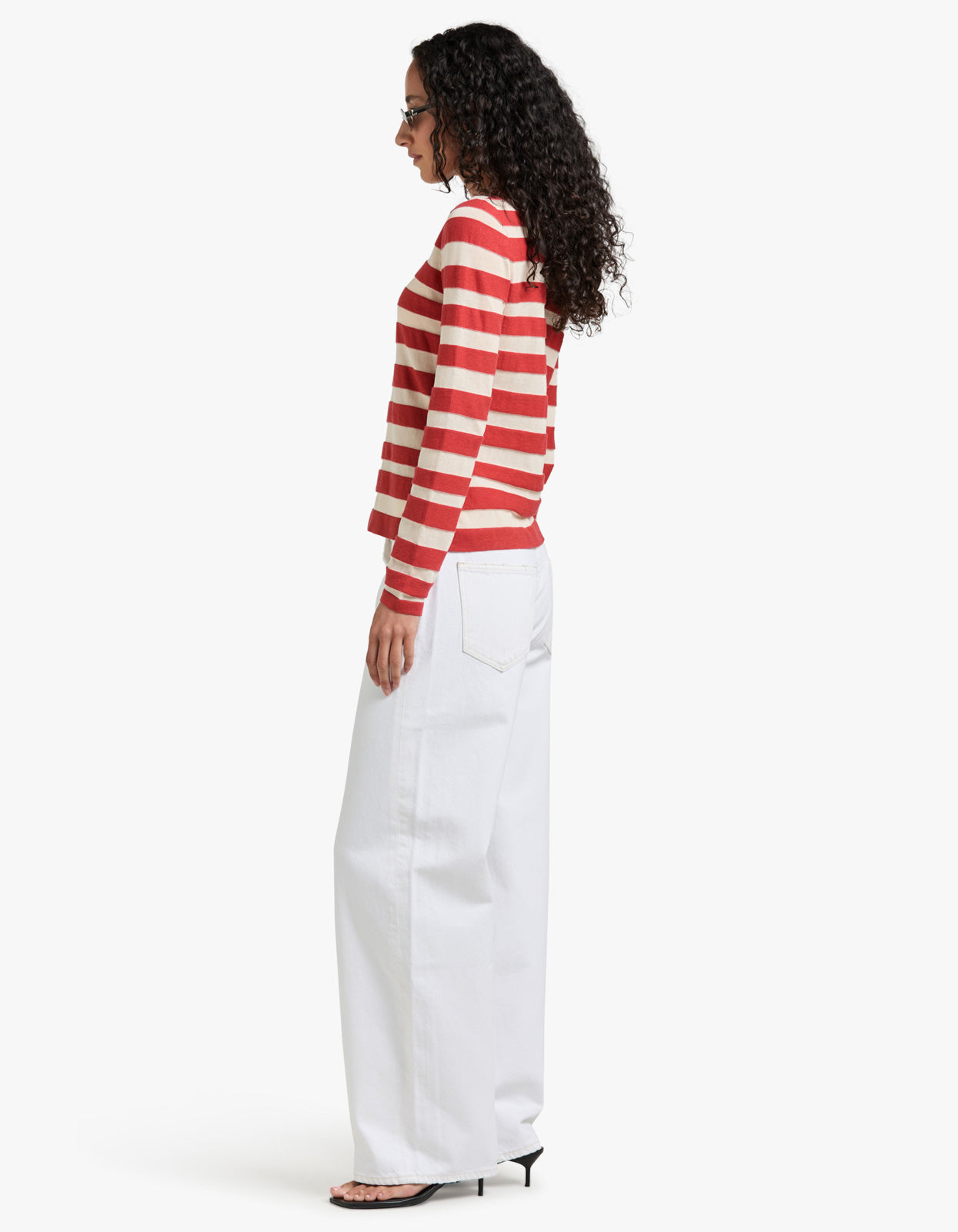 Rebellion Striped Top - Red/Cream Stripe