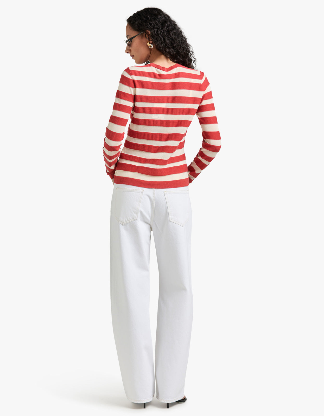 Rebellion Striped Top - Red/Cream Stripe