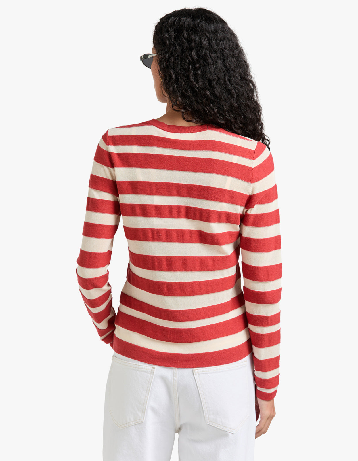 Rebellion Striped Top - Red/Cream Stripe