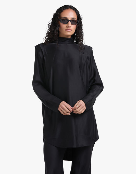 Utility Twill Tunic - Black