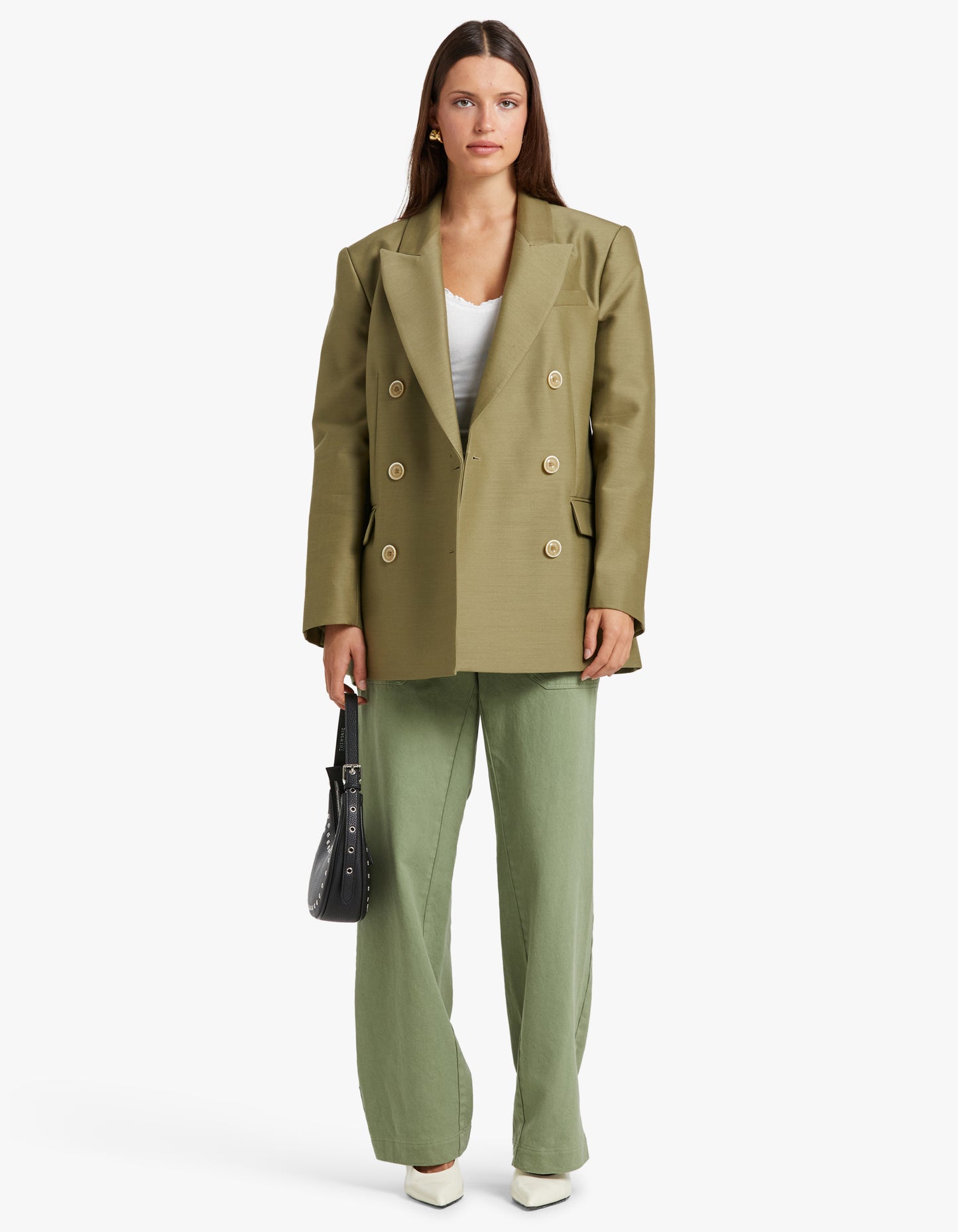 Tranquillity Long Line Jacket - Light Olive