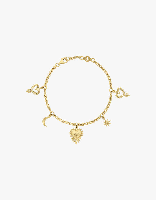 Charmed Bracelet - 22K Gold Vermeil