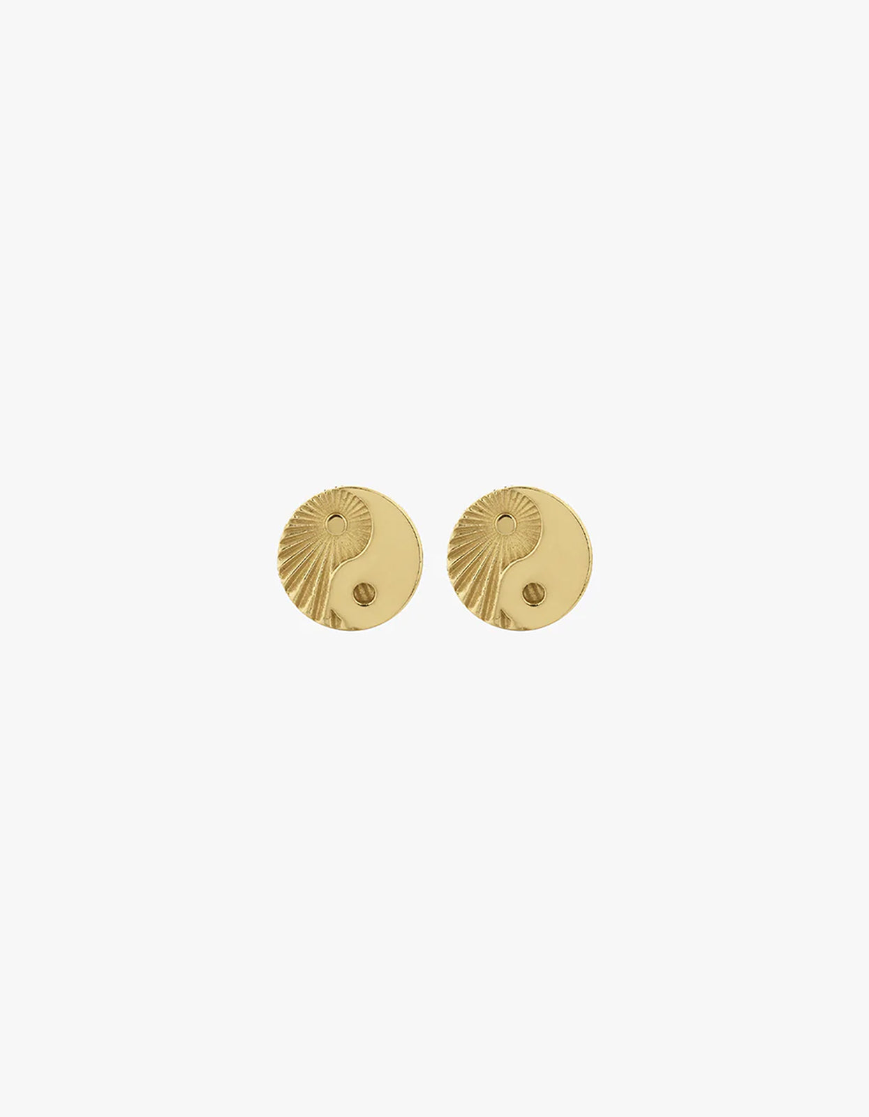 Yin Yang Studs - Gold