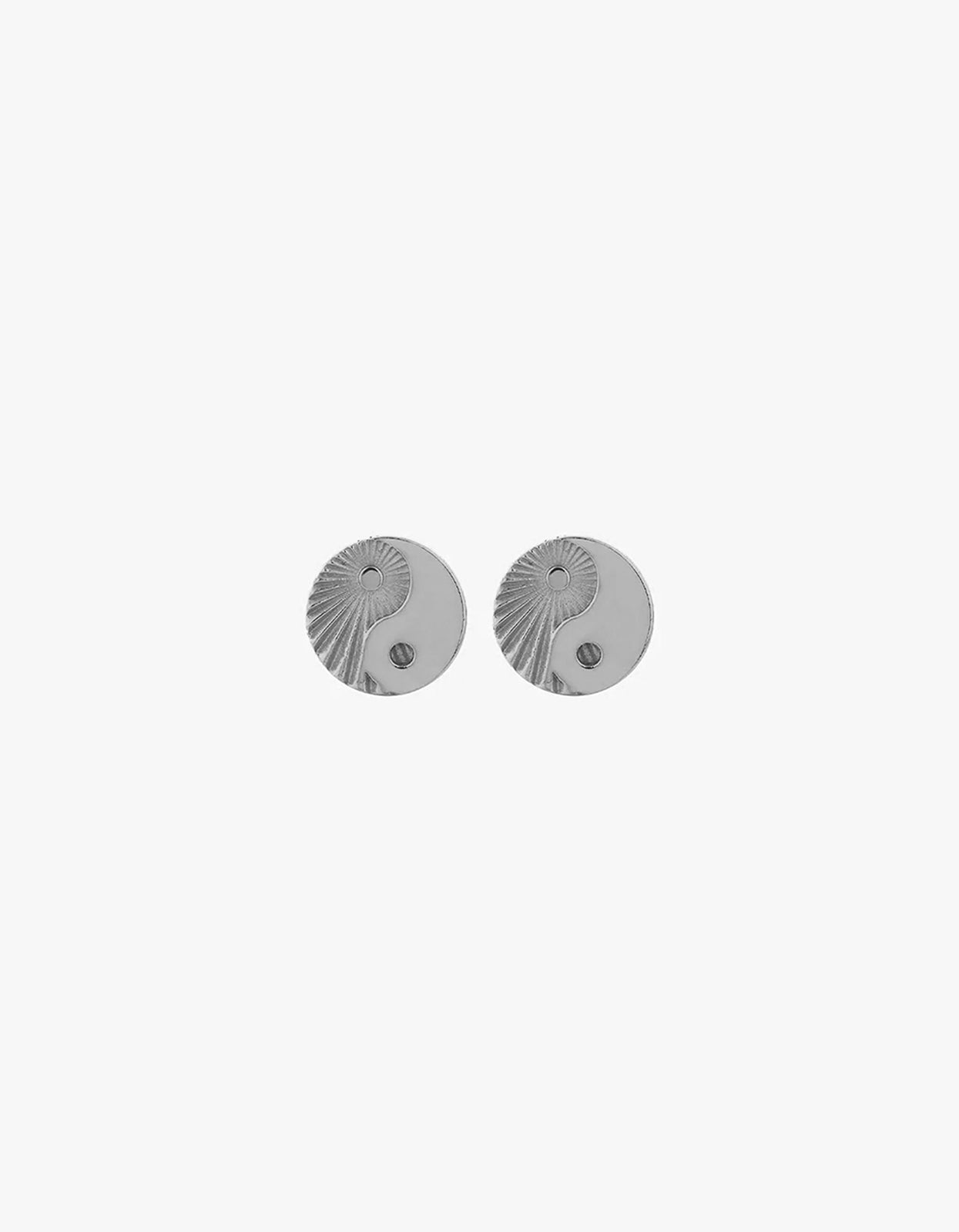 Yin Yang Studs - Silver
