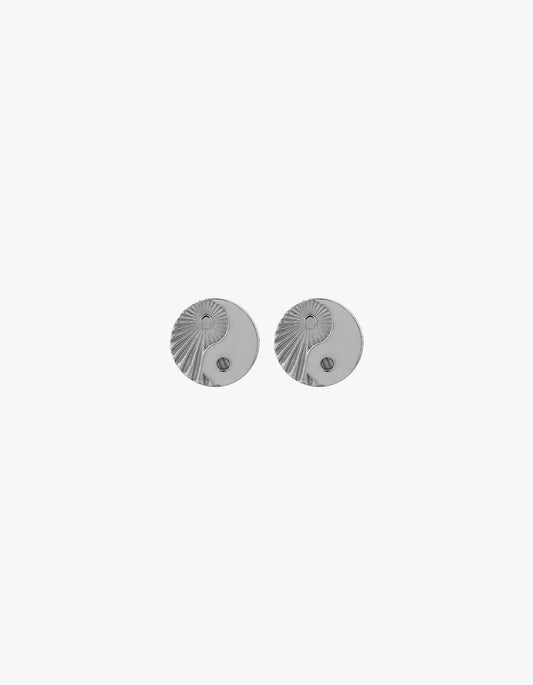 Yin Yang Studs - Silver