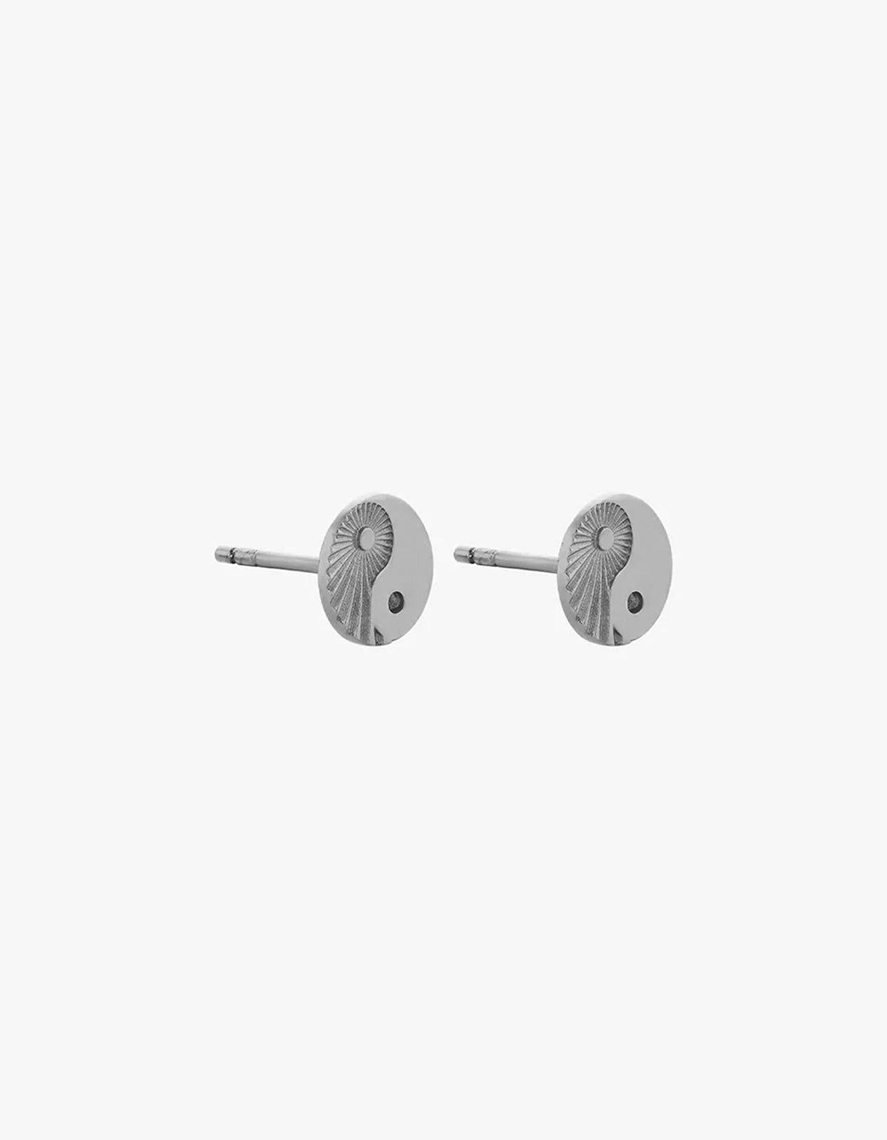 Yin Yang Studs - Silver