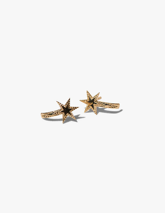 Zoe & Morgan X Superette Bianca Star Earrings - 22K Gold Plate