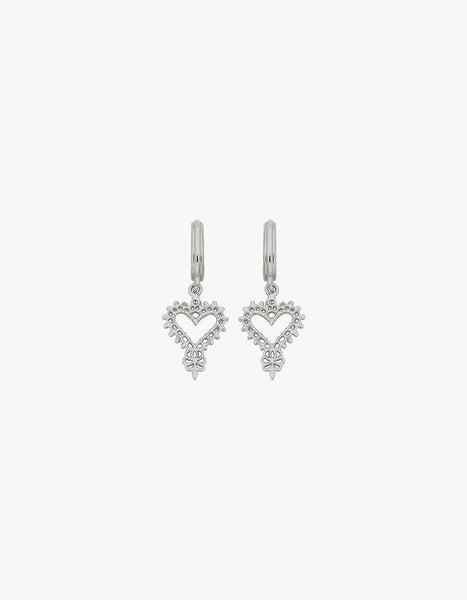 Mini Gypsy Heart Earrings - Sterling Silver – Superette