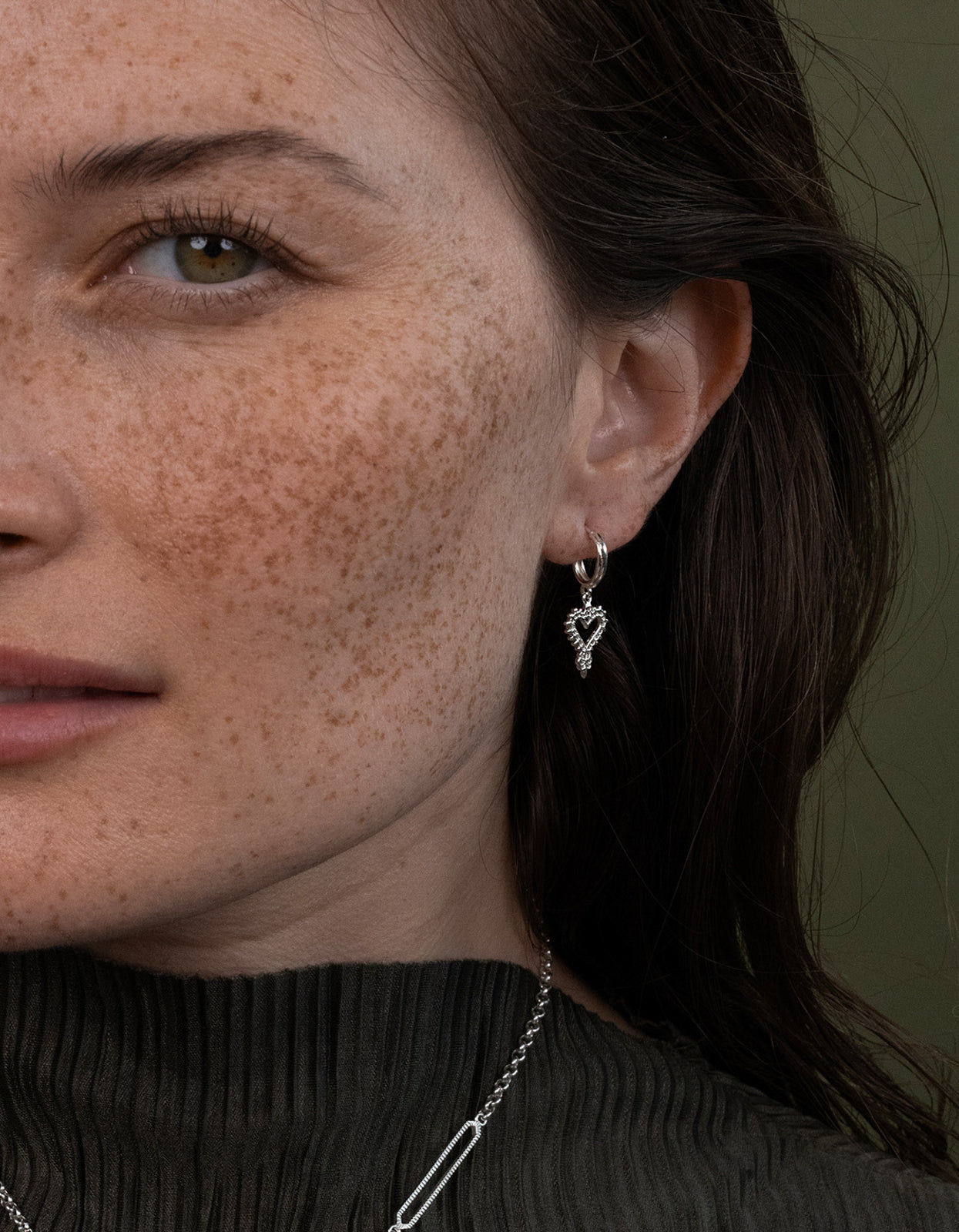 Zoe and Morgan - Mini Gypsy Heart Earrings Sterling Silver | Superette