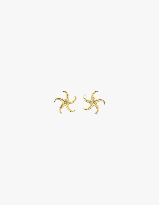 Starfish Studs - 22K Gold Vermeil
