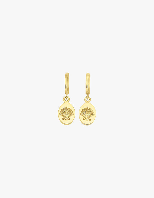 Secret Society Of Shell Lovers Earrings - Gold