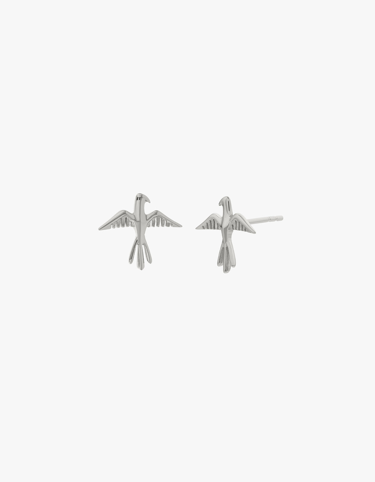 Birds Of A Feather Stud - Silver