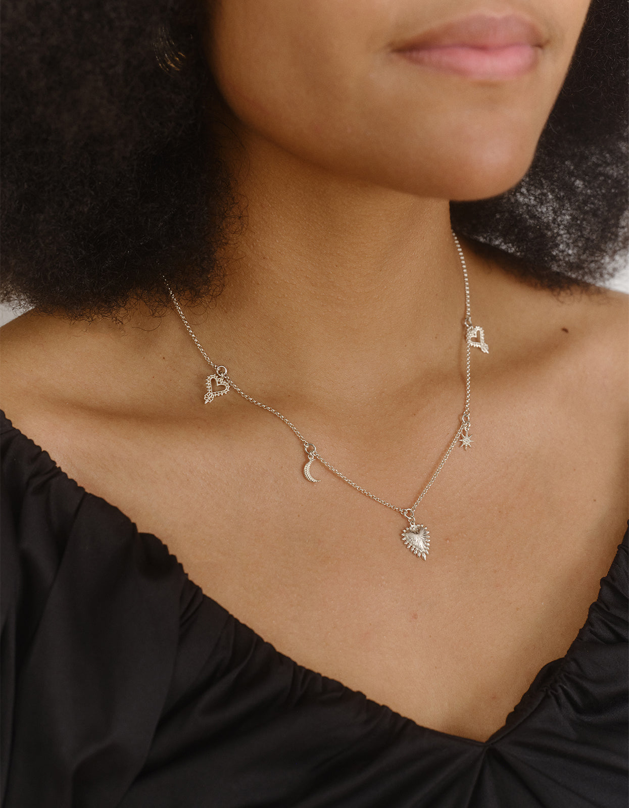 Charmed Necklace - Sterling Silver