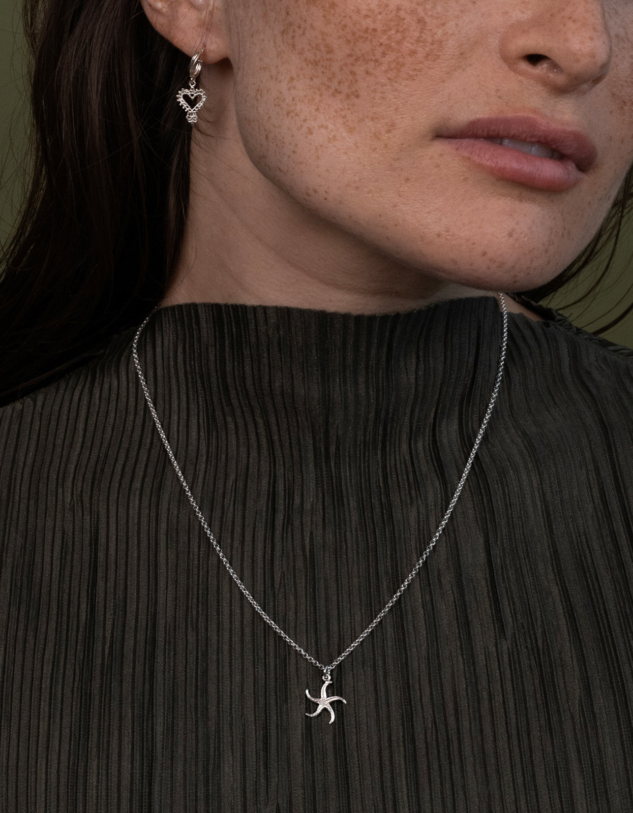 Starfish Necklace - Sterling Silver