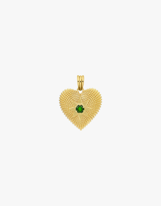Brave Heart Charm - 22K Gold Vermeil