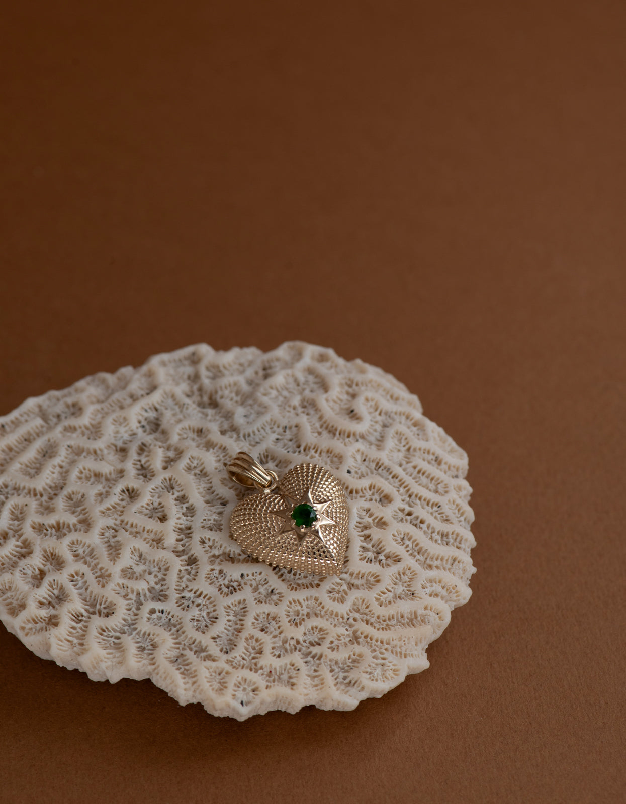 Brave Heart Charm - 22K Gold Vermeil