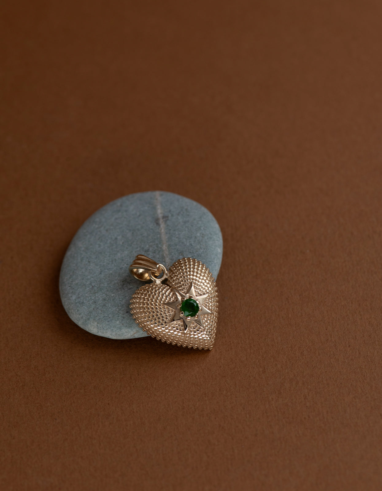 Brave Heart Charm - 22K Gold Vermeil