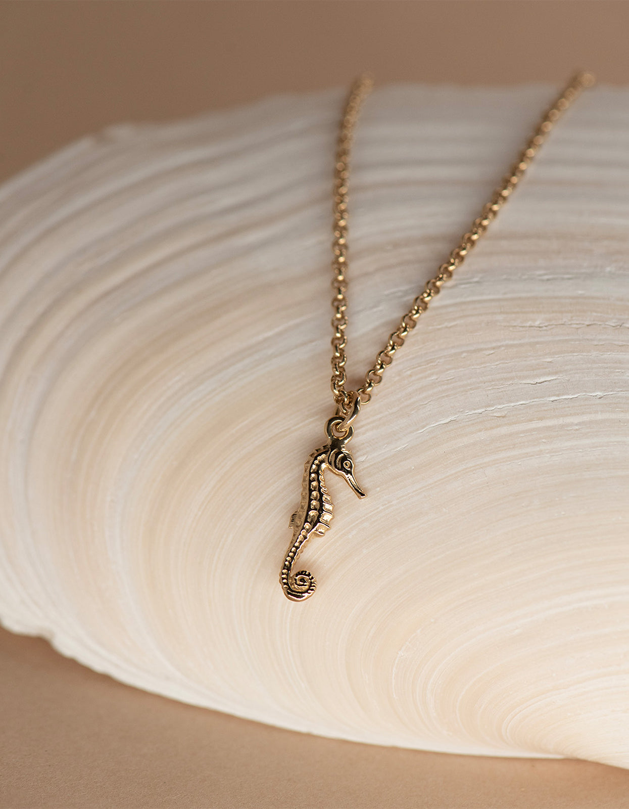 Seahorse Necklace - Gold