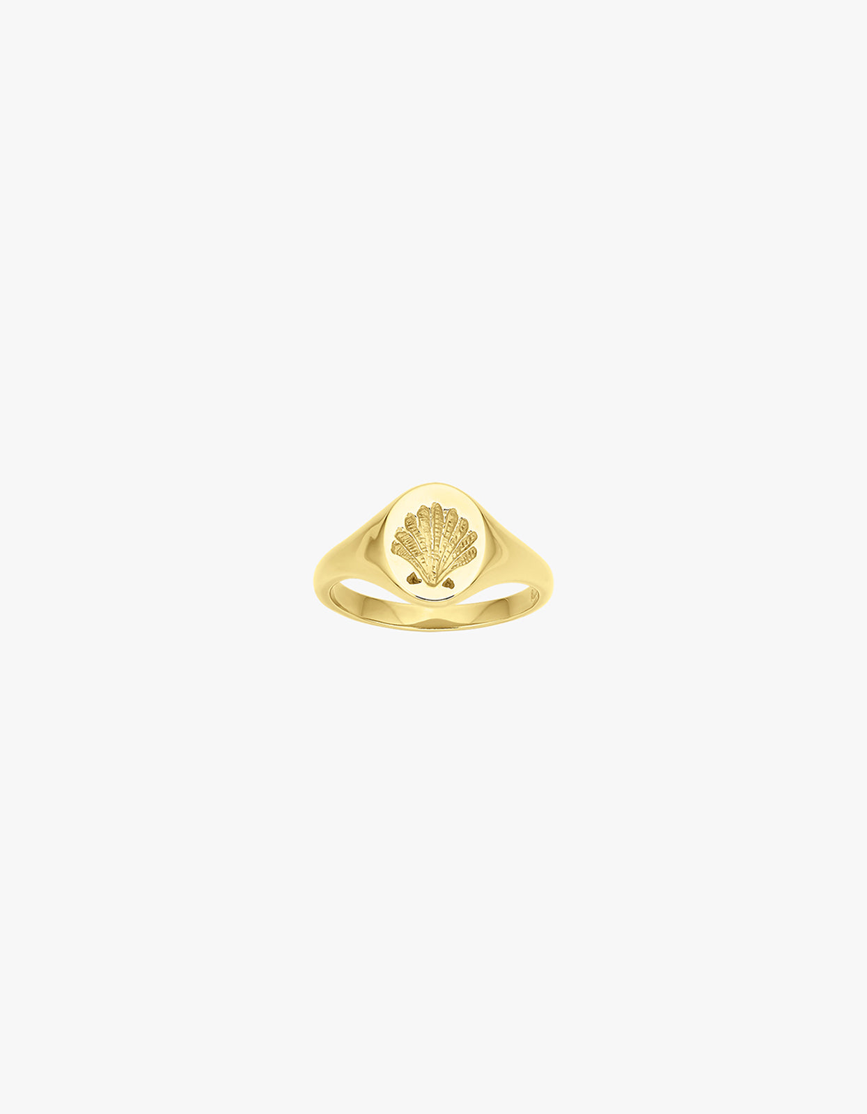 Secret Society Of Shell Lovers Signet Ring - Gold