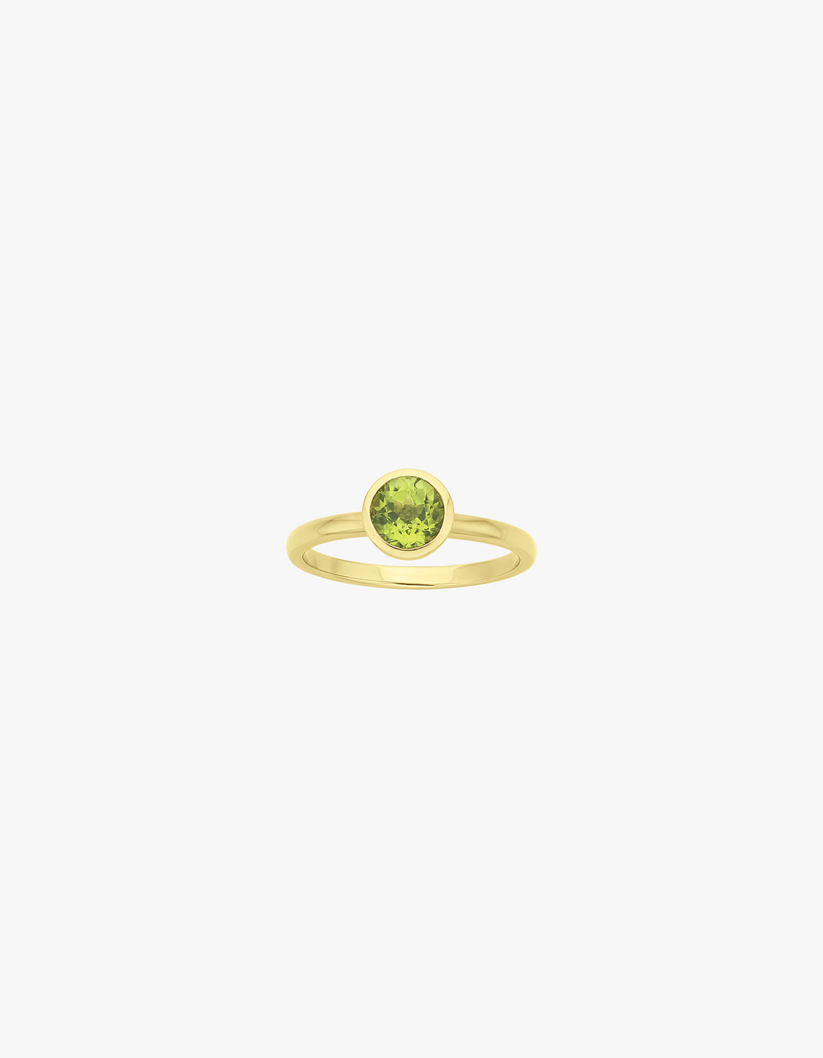 Mon Petit Stacker Ring Peridot - Gold