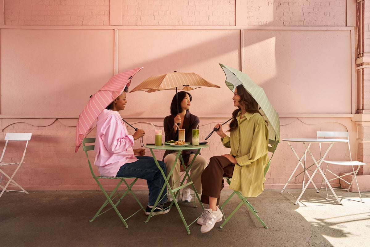 BLUNT Metro umbrellas cafe wide angle