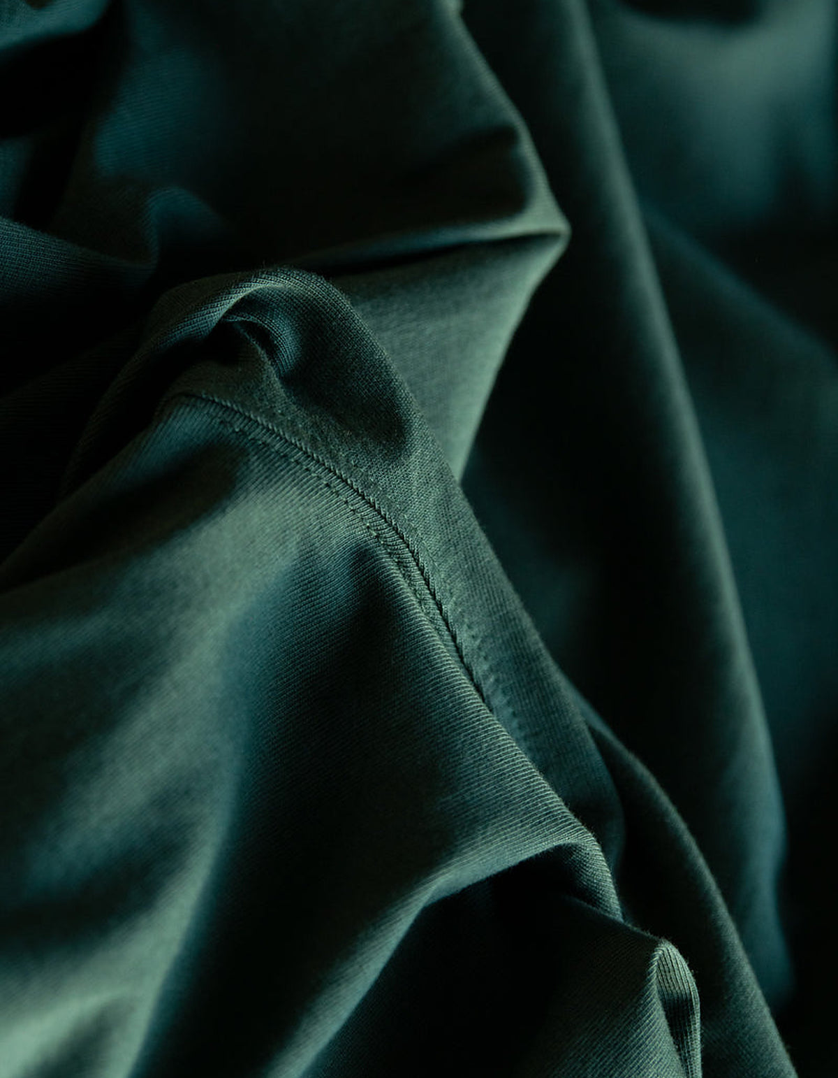 Boxy Blank Tee - Dark Green