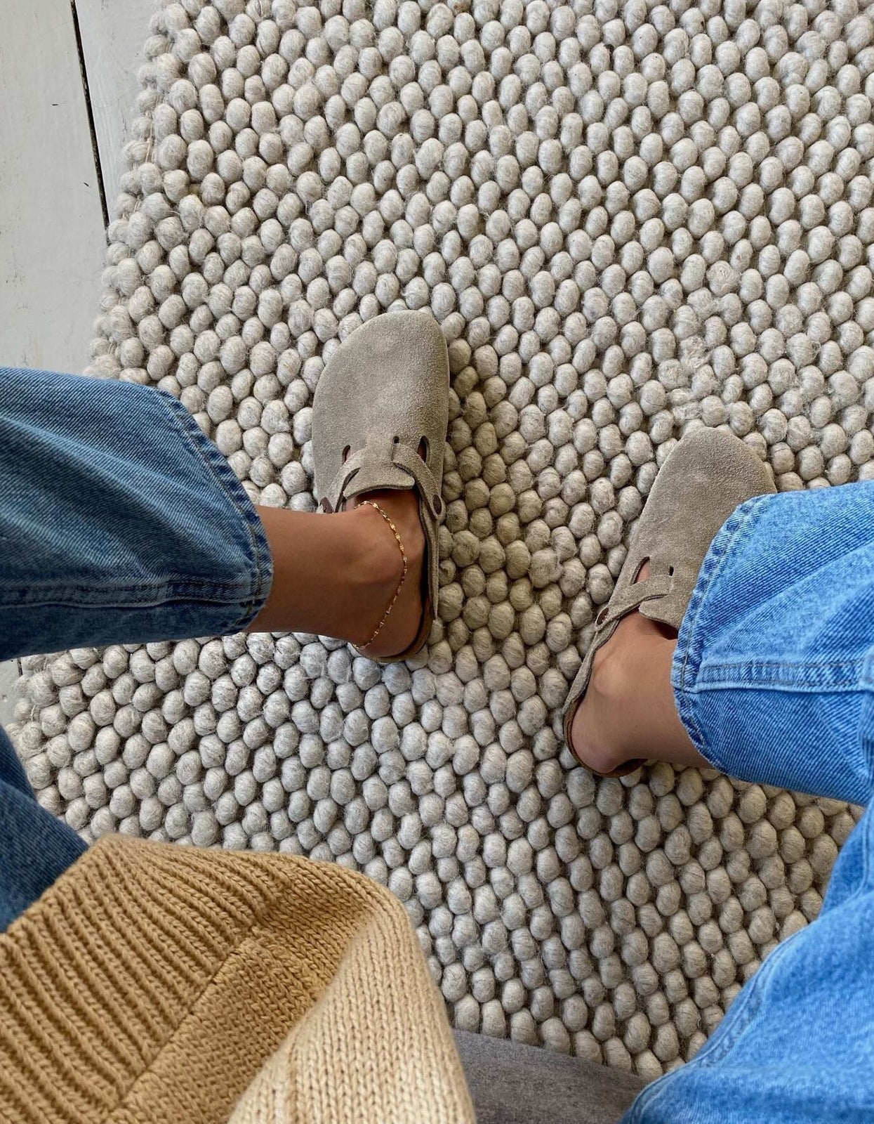 Womens Boston Suede Leather - Taupe