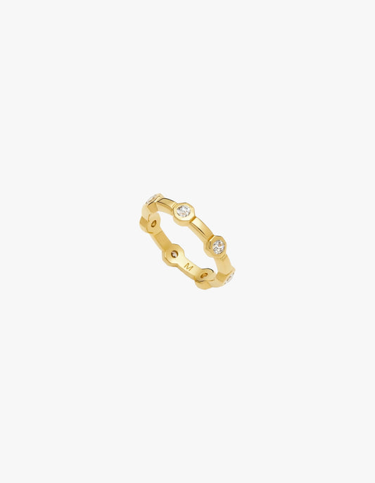 Lucy Williams Stackable Tennis Ring - Gold
