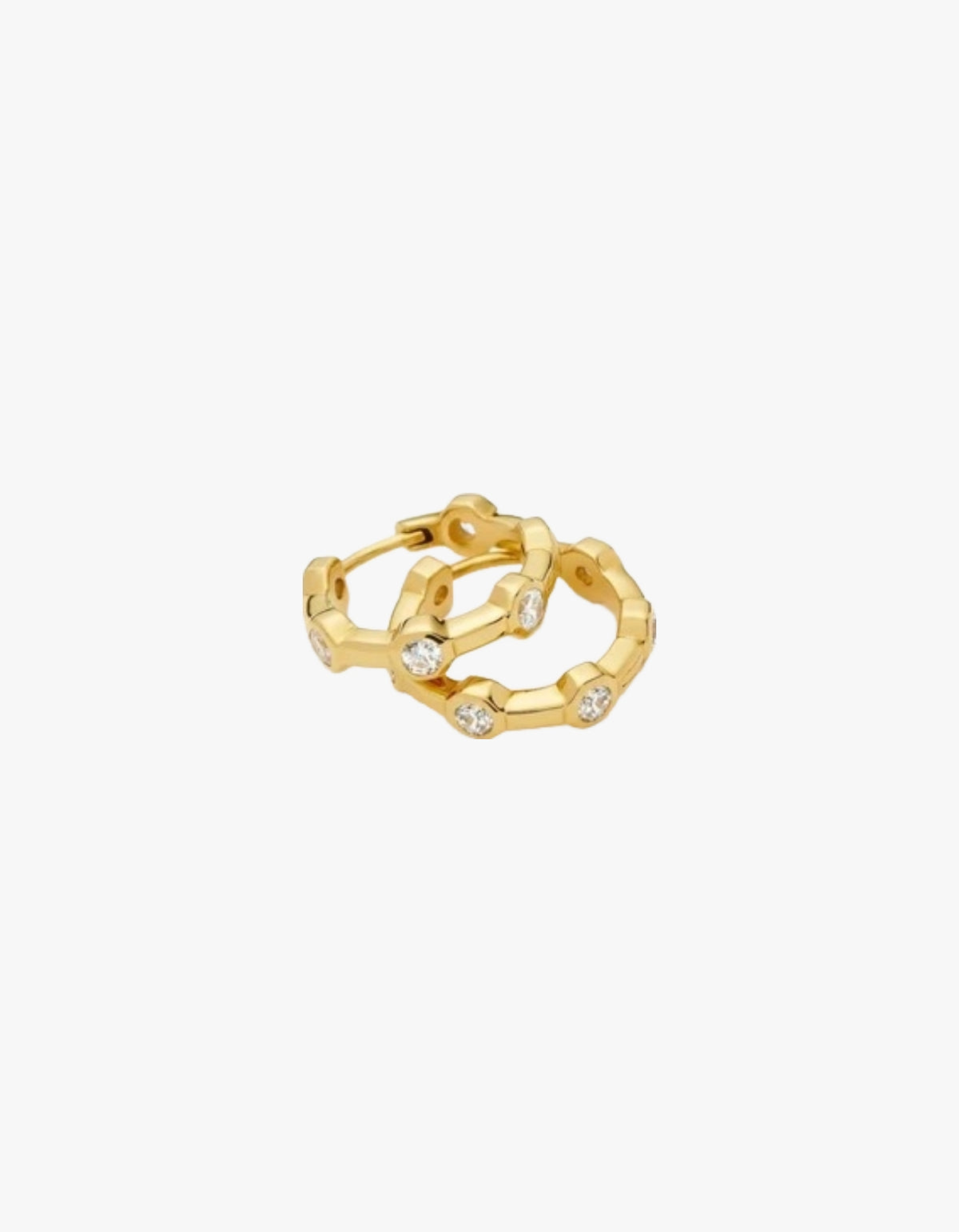 Lucy Williams Tennis Small Hoop Earrings - Gold