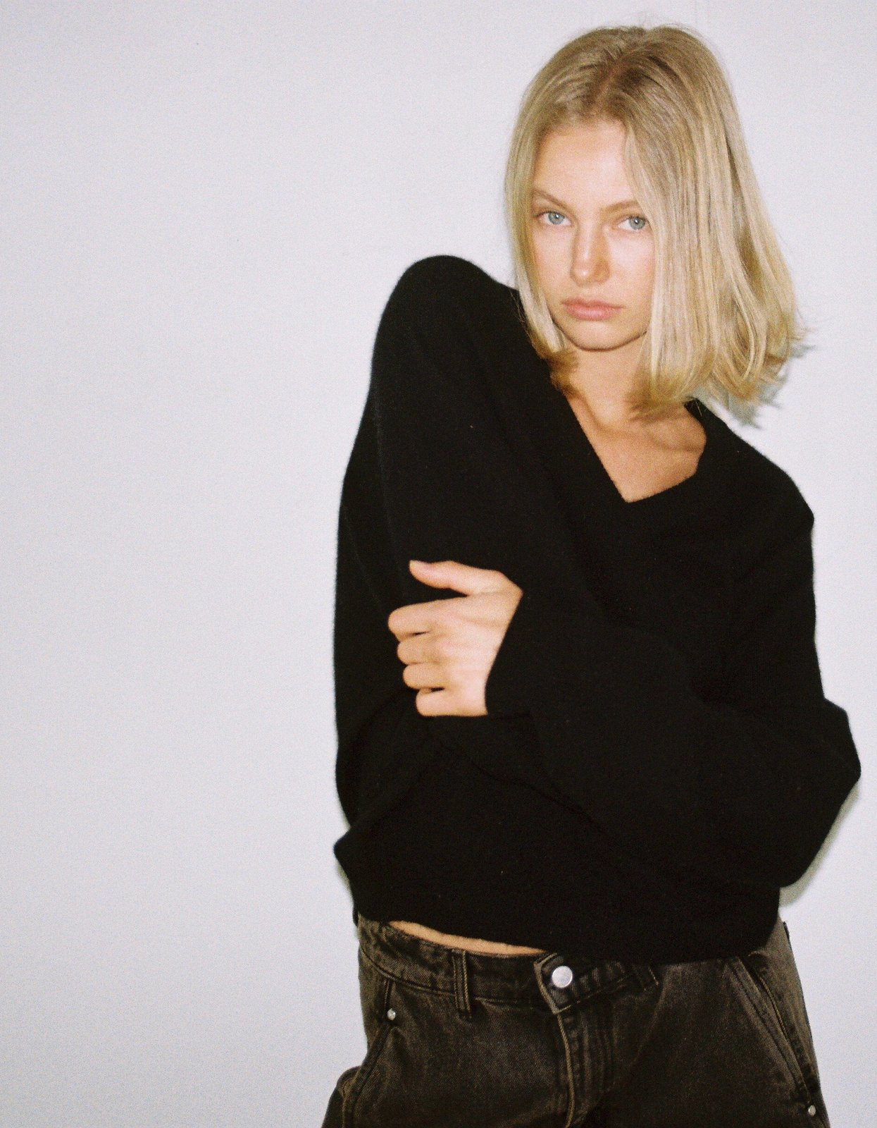 Marle Moss Sweater Black lifestyle