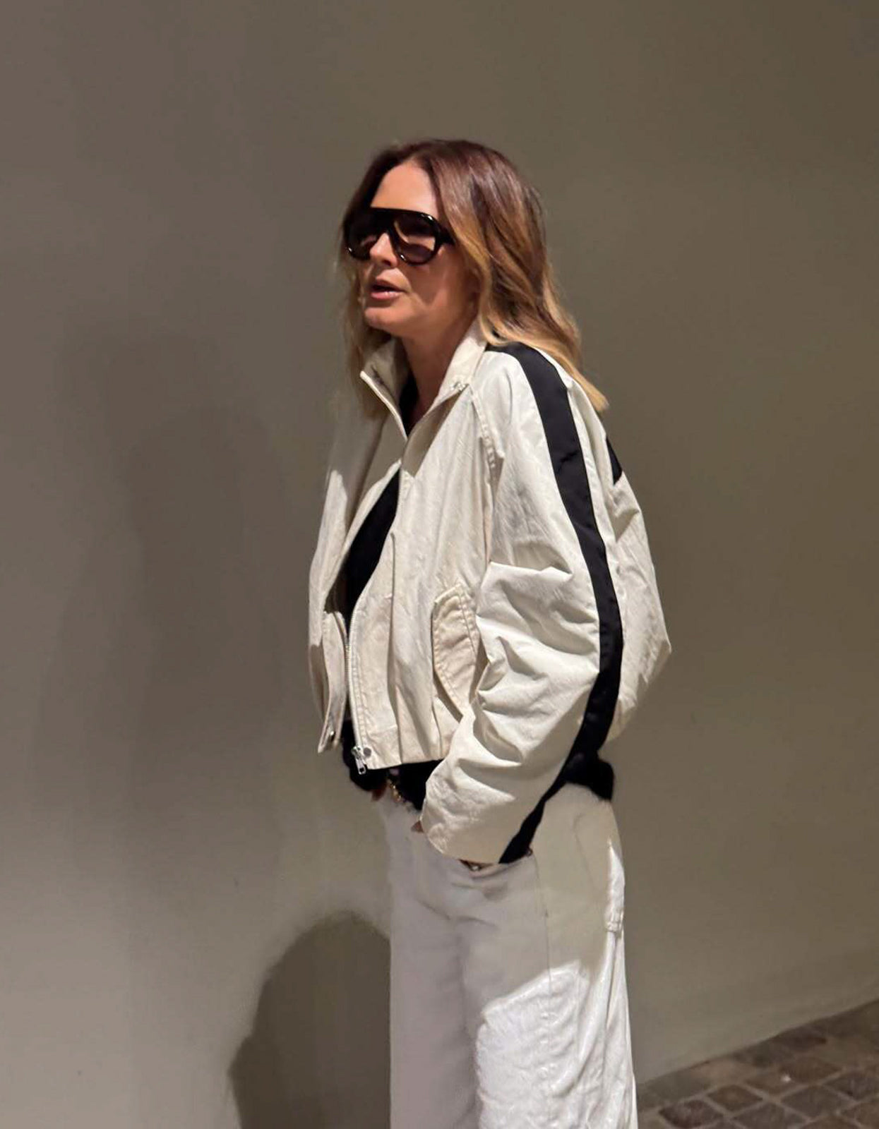 Coast Jacket - Ivory/Black