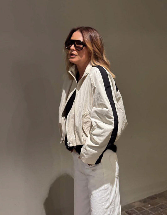Coast Jacket - Ivory/Black
