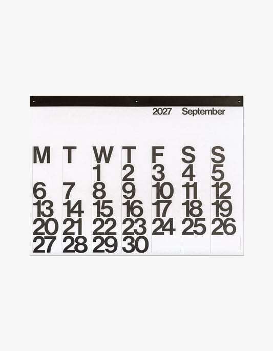 2027 Stendig Calendar - White/Black