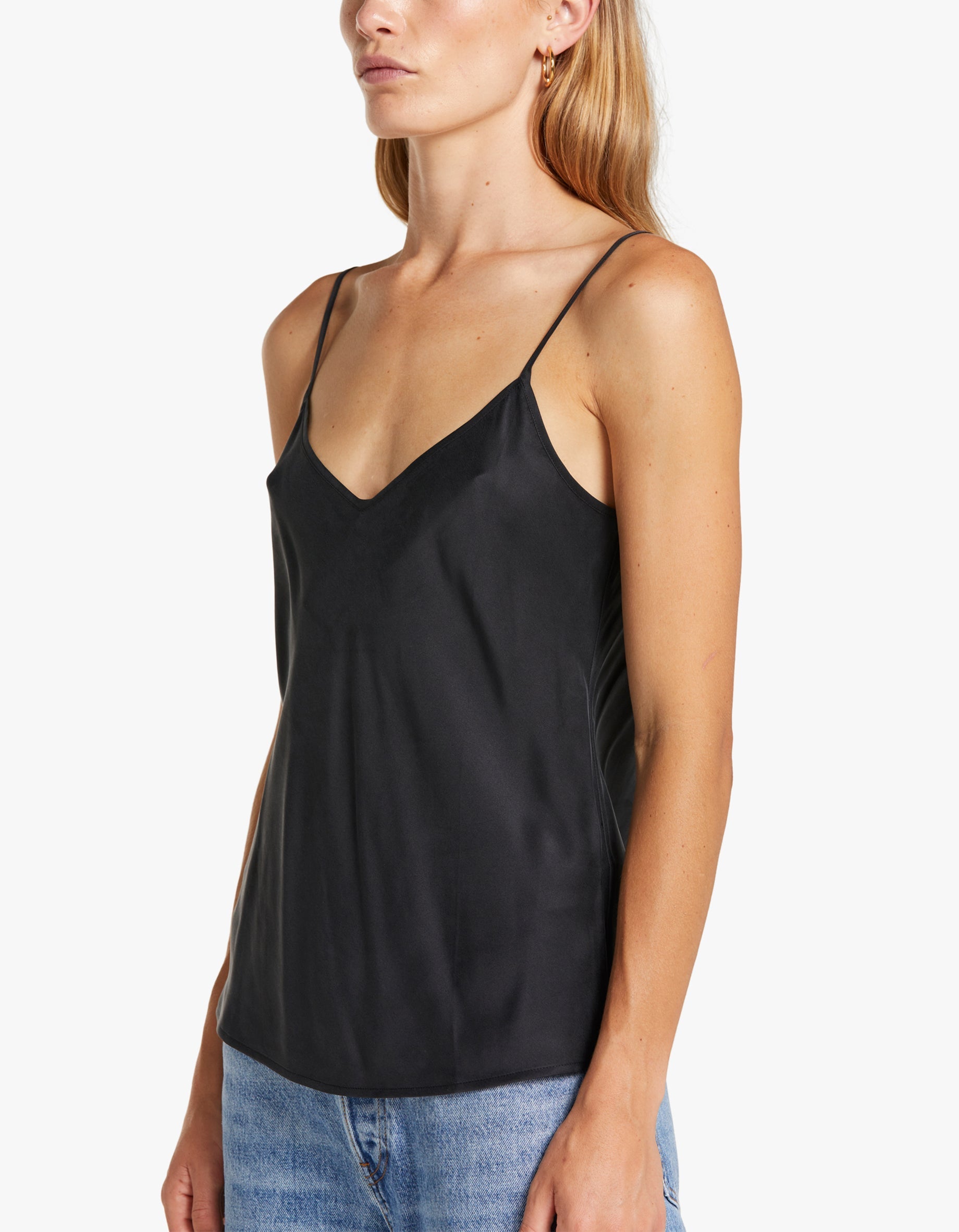 Black store silky cami