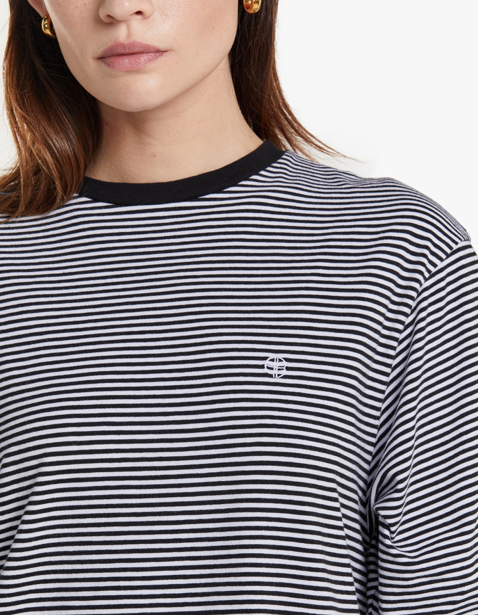 Superette Bo Tee Black And White Stripe