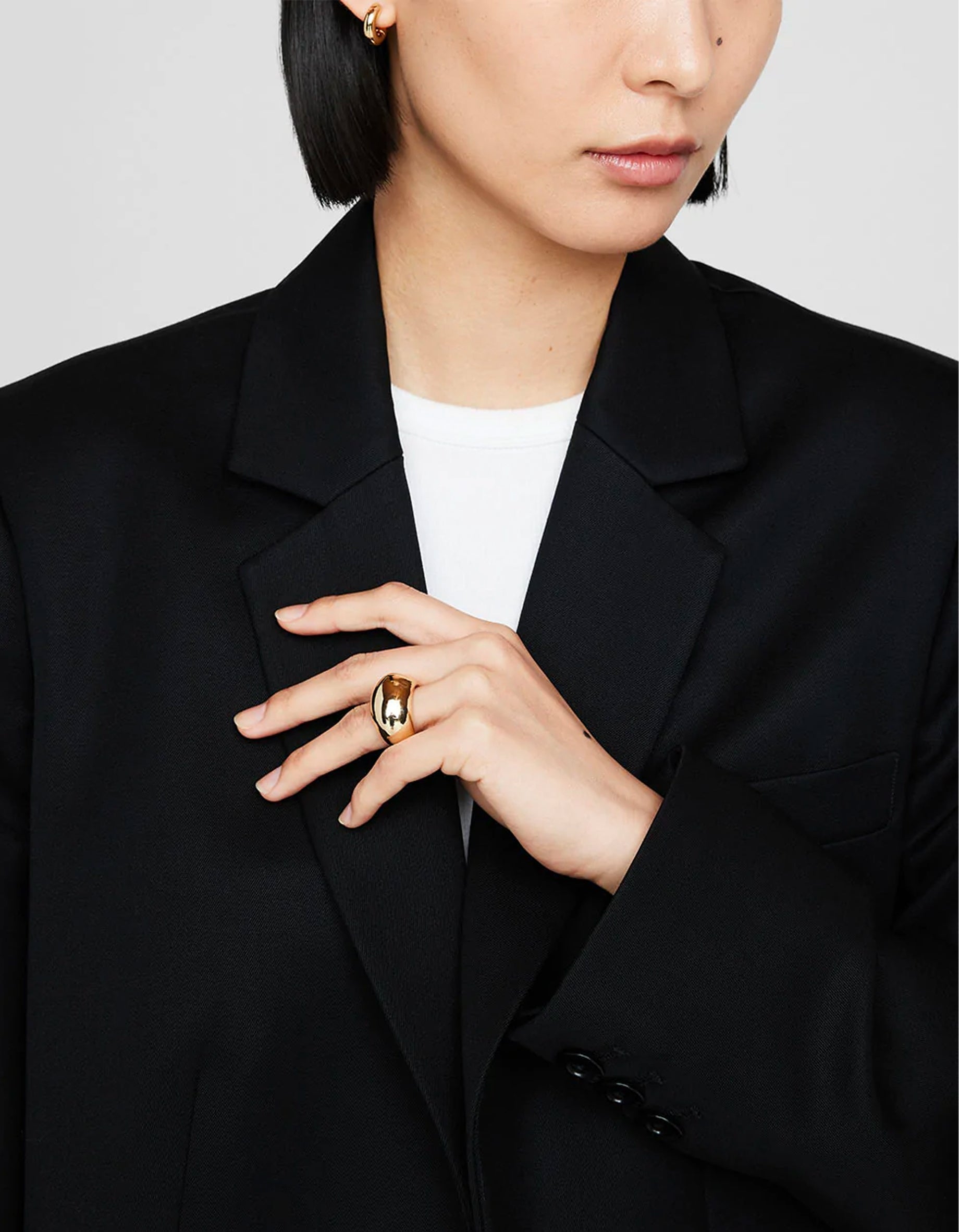 Superette Bold Dome Ring Gold