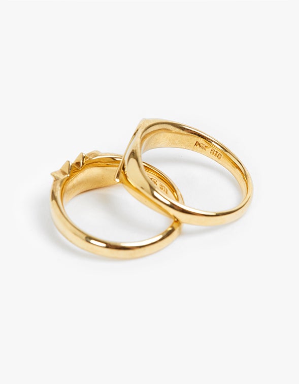 Broken Heart Ring - Gold Plated