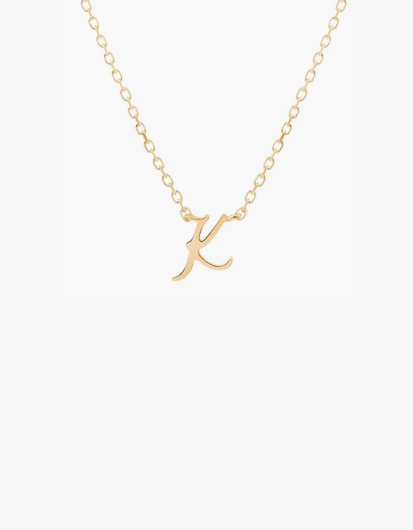 14k Gold Love Letter 'M' Bracelet by By Charlotte Online