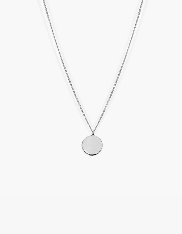 Superette | Type 010 Round Pendant Necklace - Sterling Silver