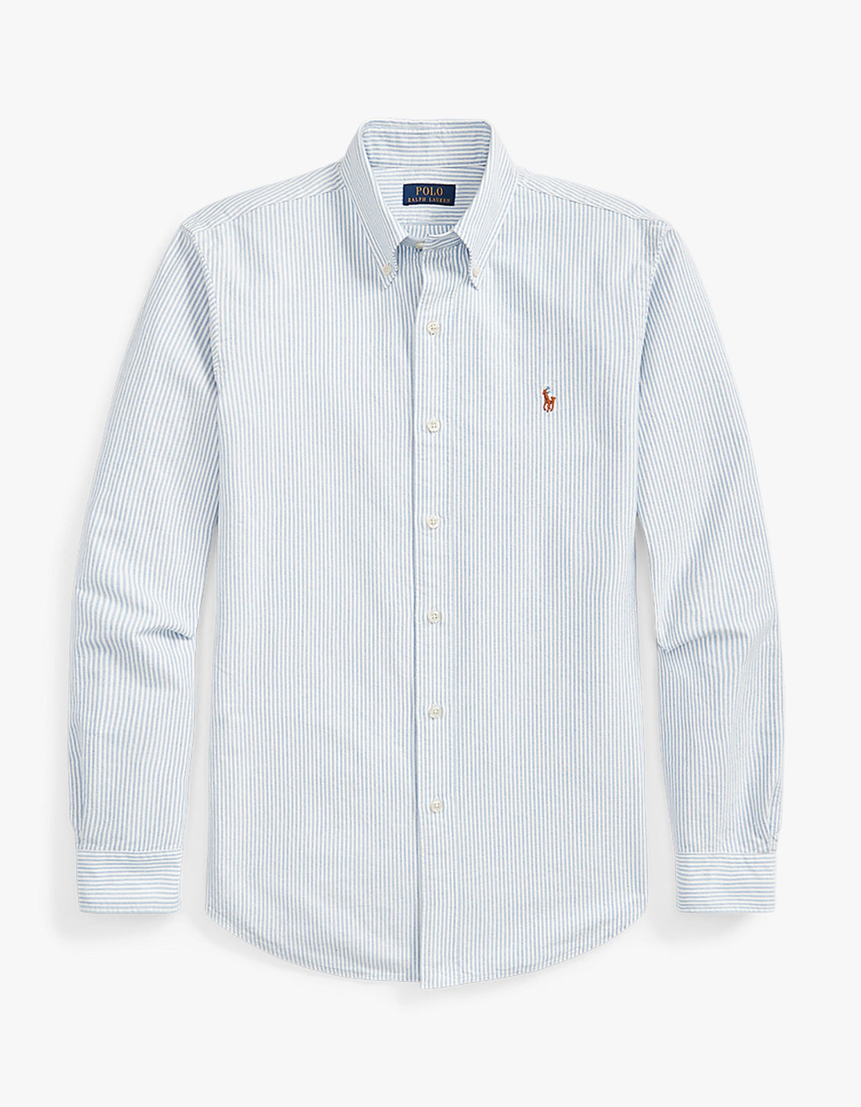 Superette | Custom Fit Long Sleeve Sport Shirt - Blue/White Stripe