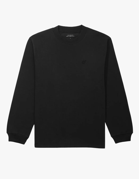 Superette | Dekalb Heavyweight Mockneck L/S Tee - Black