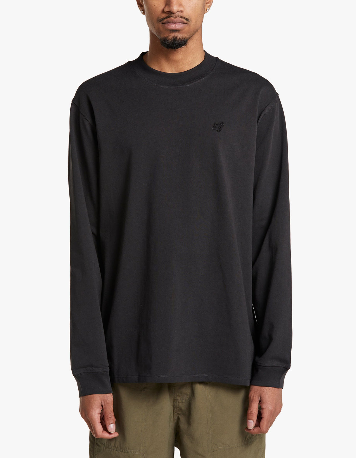 Superette | Dekalb Heavyweight Mockneck L/S Tee - Black