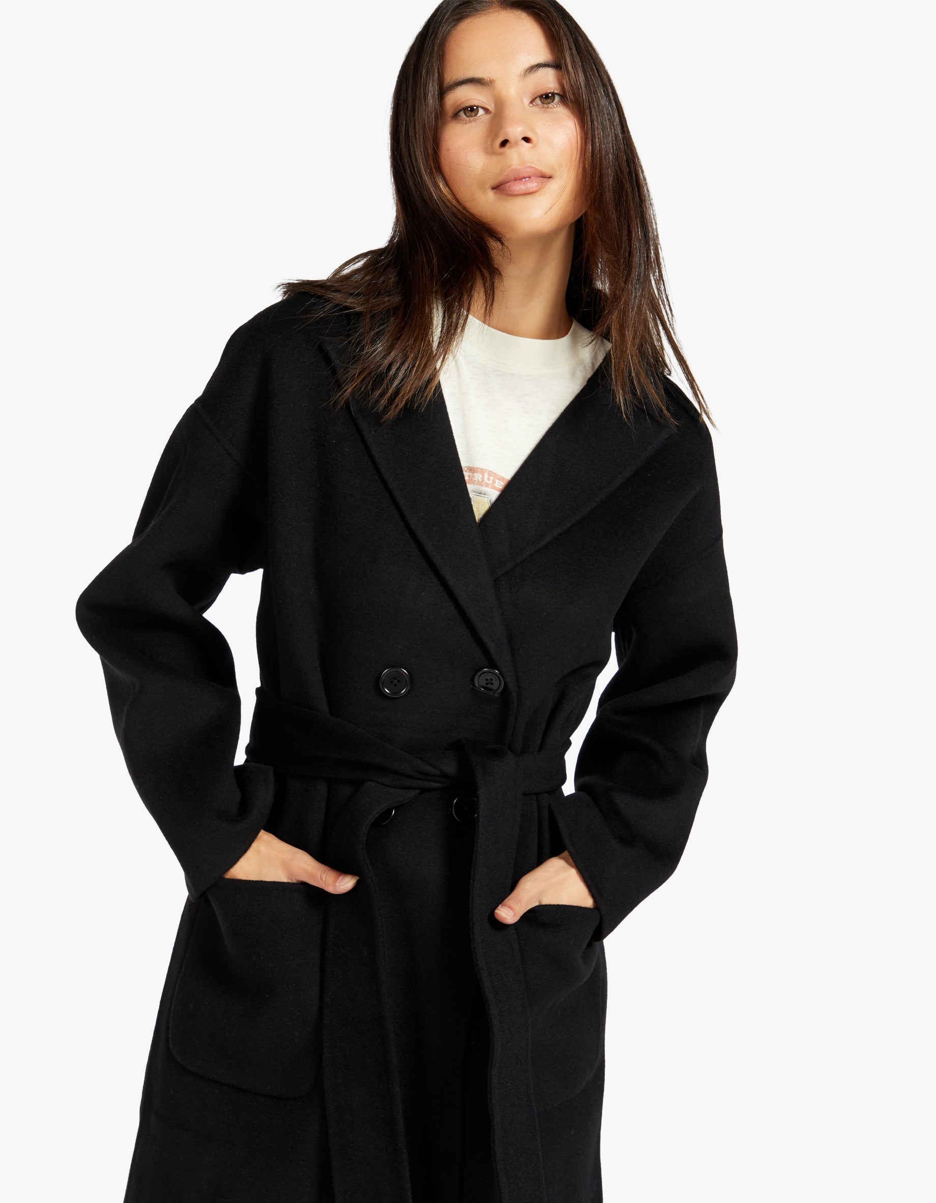 Superette Dylan Coat Black Cashmere Blend