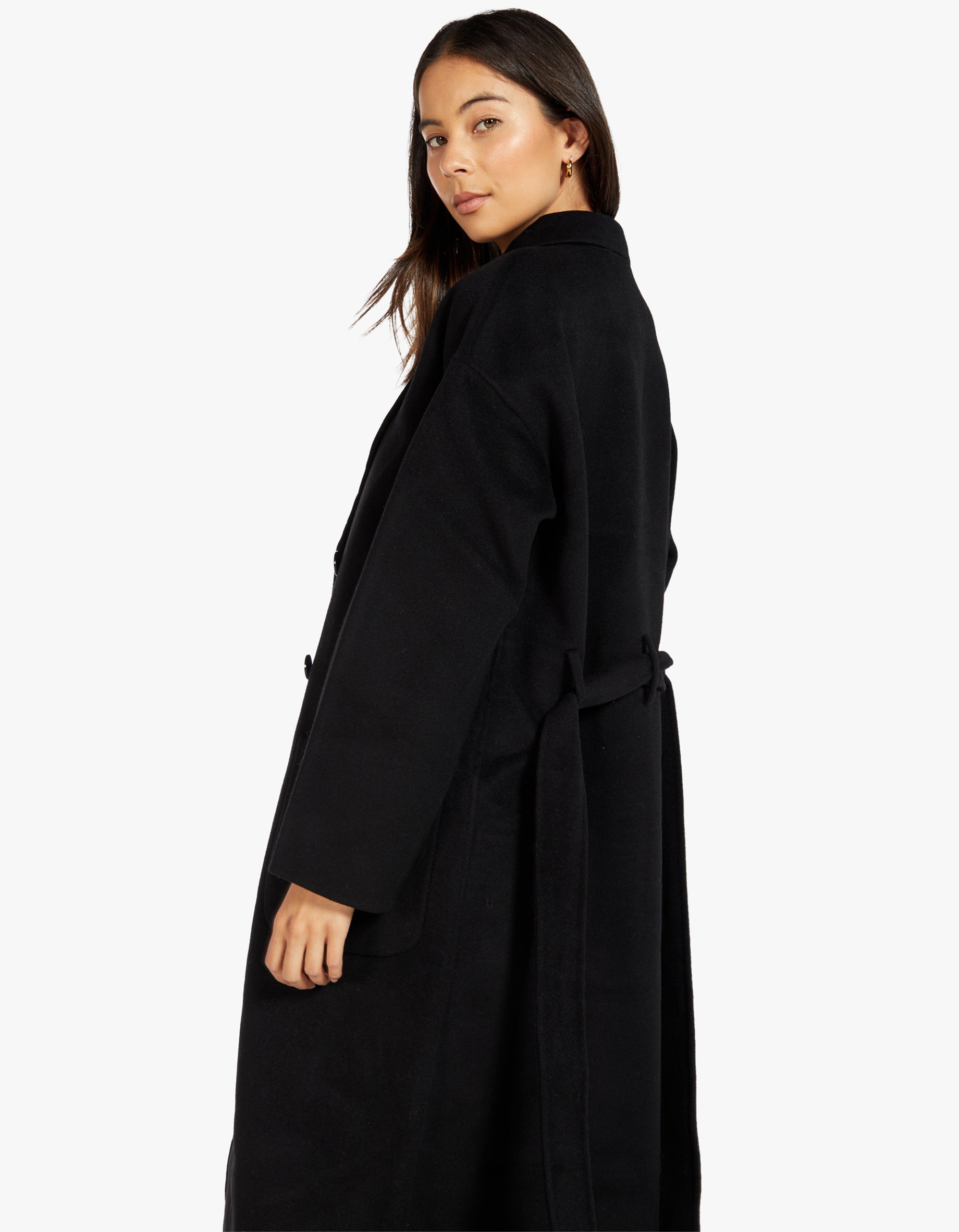 Superette Dylan Coat Black Cashmere Blend