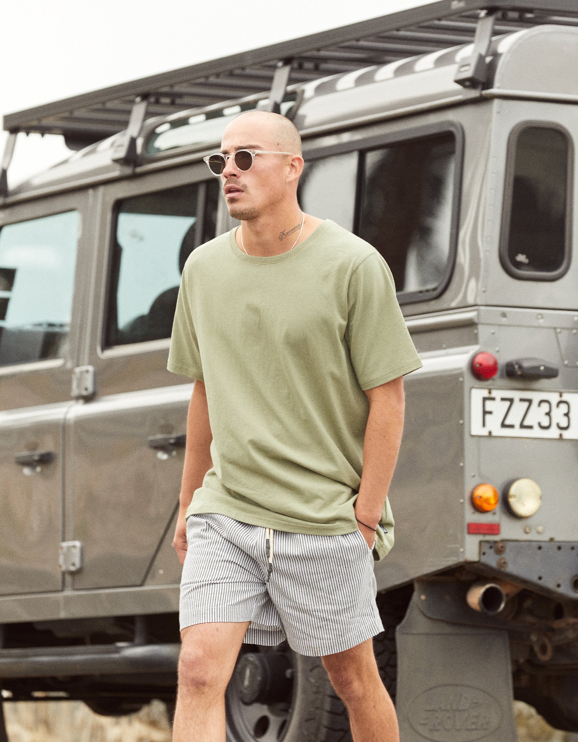 Khaki shorts nz sale